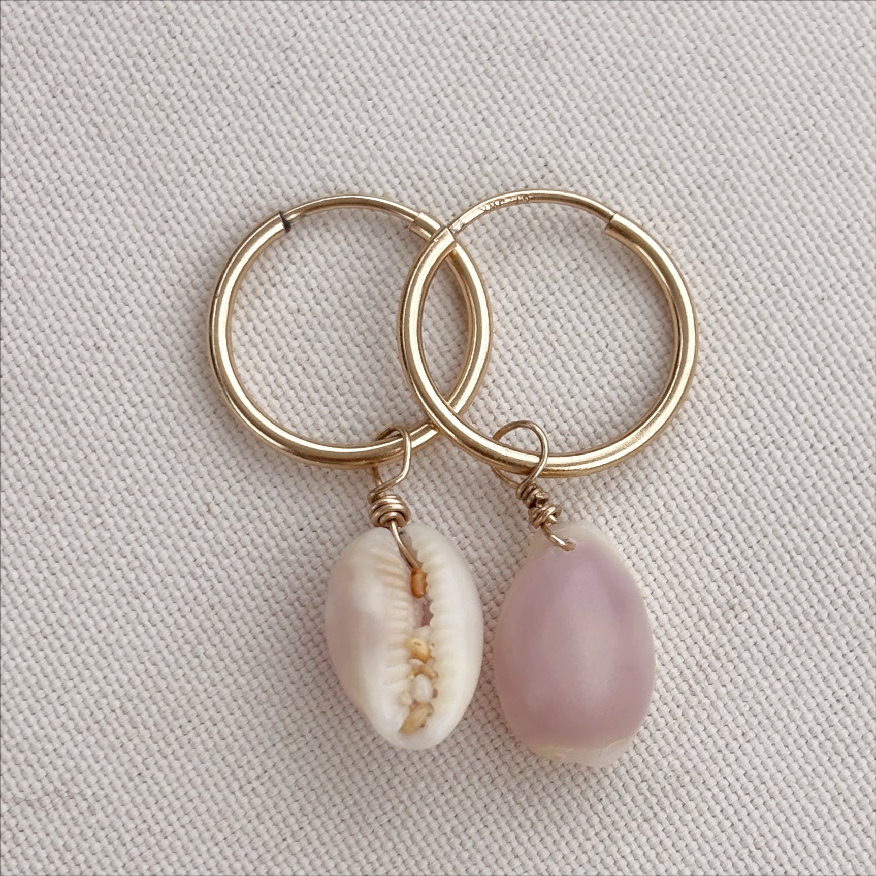 cowrie hoops