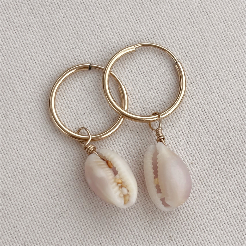 cowrie hoops