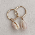cowrie hoops