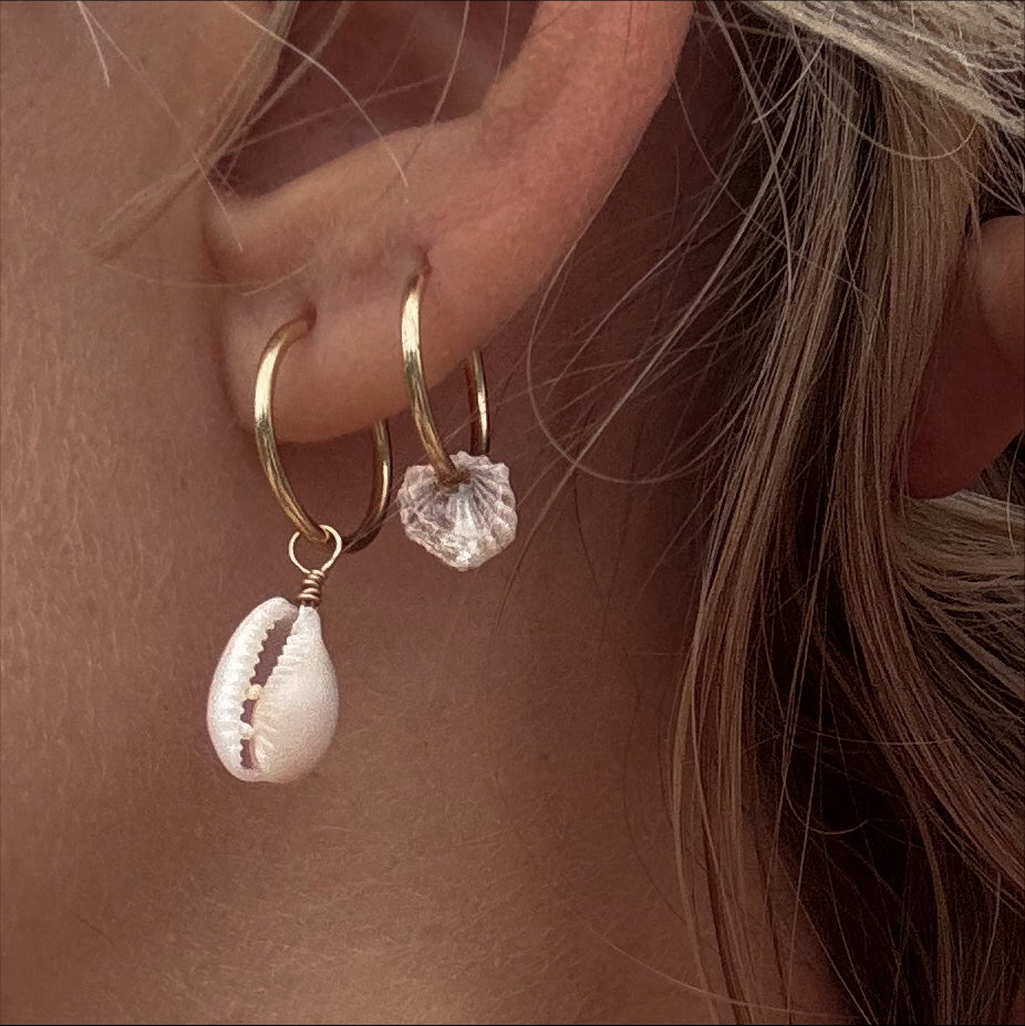 cowrie hoops