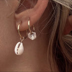 cowrie hoops