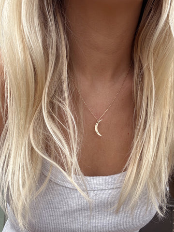 CRESCENT MOON NECKLACE