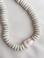 CREAM COCO NECKLACE