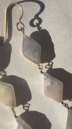 MARQUIS PEARL DROP EARRINGS