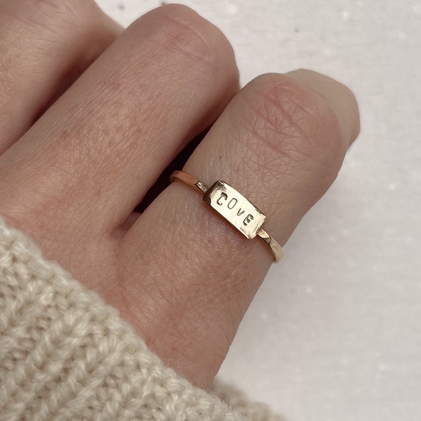 CUSTOM WORD RING