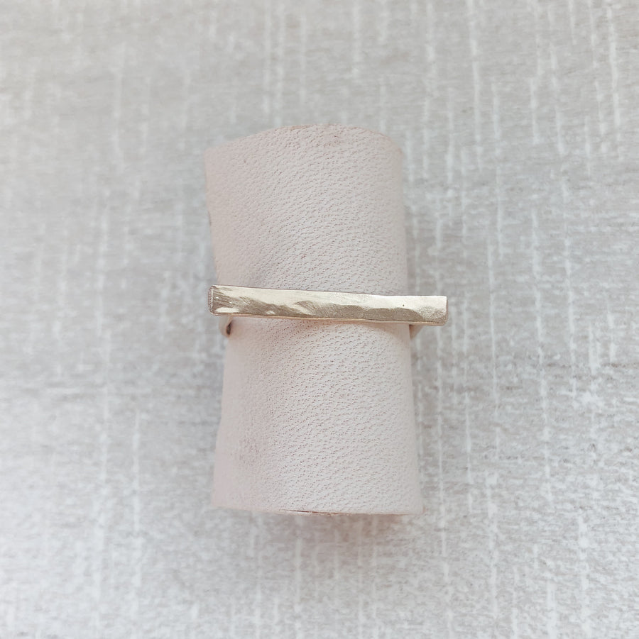 boho minimalist bar ring 