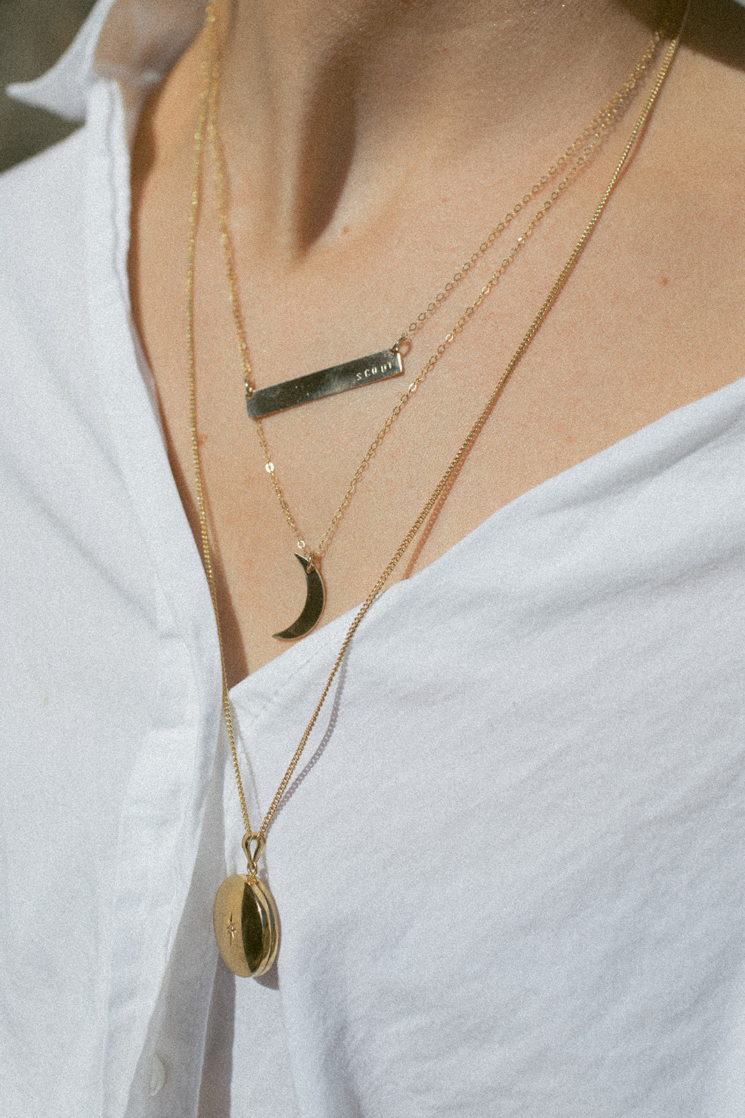 CUSTOM STAMP BAR NECKLACE