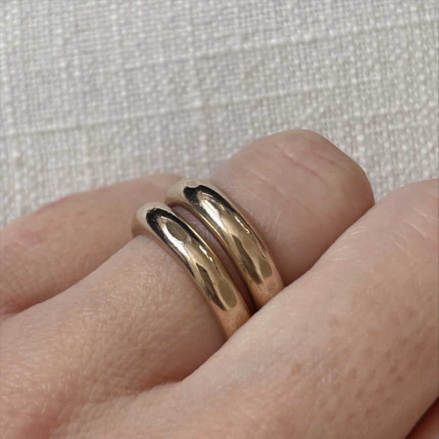 2 PACK - HALF DOME RINGS
