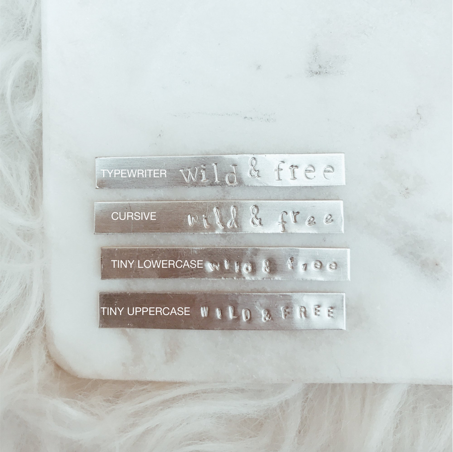 SPLIT STAMP NECKLACE